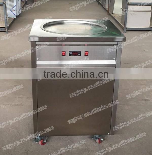 Imported Compressor High Efficiency Fried Ice Cream Machine