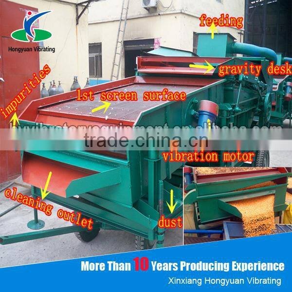 Portable / Mobile grain suction machine with soft pipes