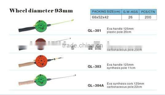 synthesis pole 11cm EVA handle ice fishing rod