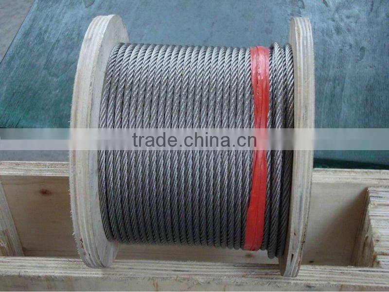 6x25Fi or 6x29Fi and 6x26WS to 6x49WS Steel Wire Rope