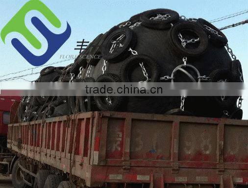 Cylinder rubber fender