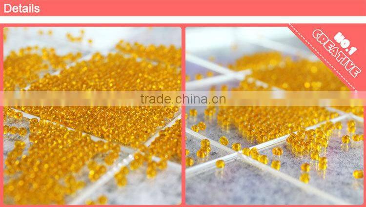 DIY accessaries transparent bead golden color beads