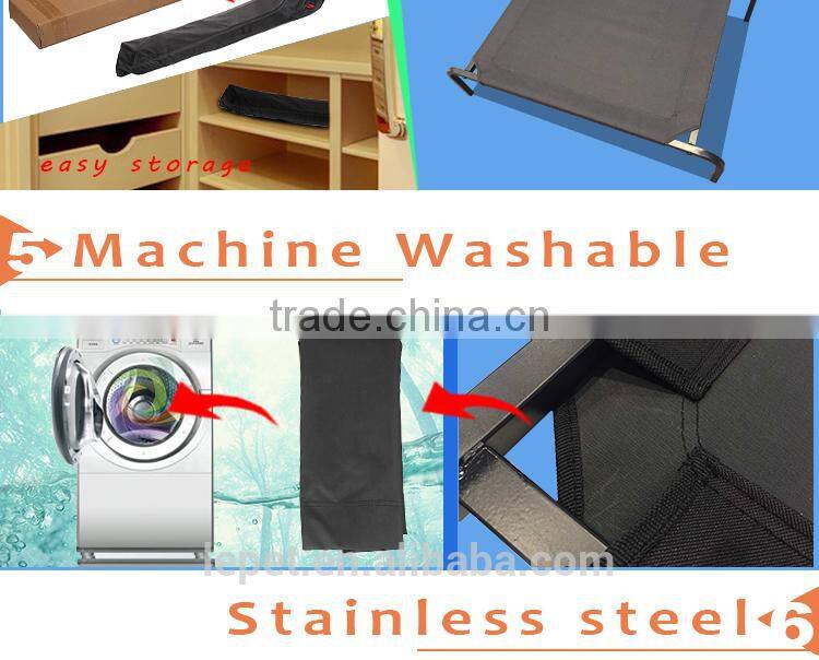 Custom logo Cot Style Dog Bed Elevated Cooling Pet Bed with Replacement Cover