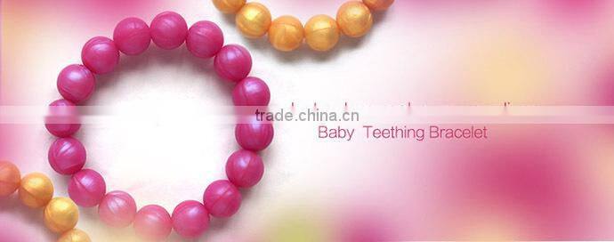 Fashion young lady's bangle and baby silicone bracelet with metal clasp