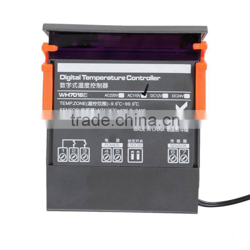 110V LCD Digital Centigrade Temperature Control Controller Thermocouple Sensor
