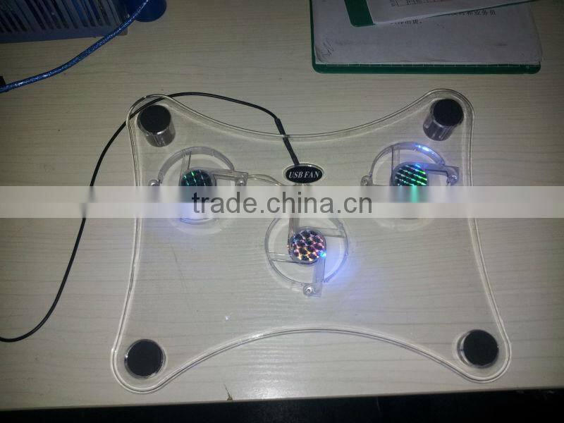 aptop cooling pad with 3 fan led ligh stock products