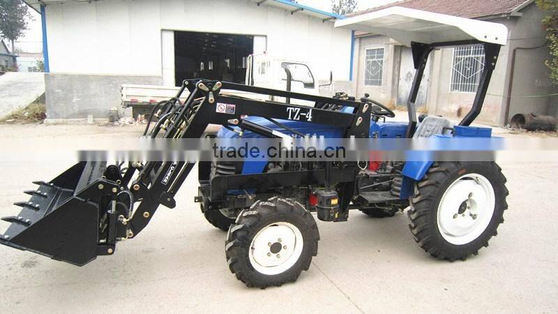 30 hp tractor with BACKHOE and FRONTLOADER 4WD, POWER STEERING