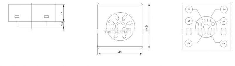 HEIGHT Hot Sale P3G08 Relay Socket / 8pin Relay Socket/General relay socket with High Quality Factory Price