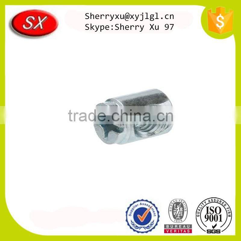 ISO passed factory custom high precision zinc plated steel Barrel Nuts