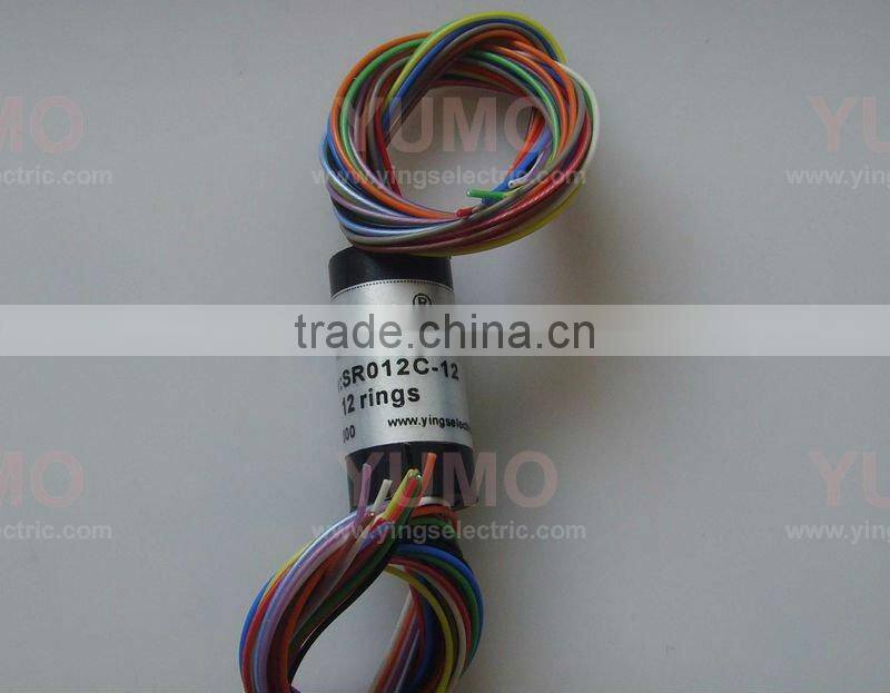 SR012C-12 12rings SR series YUMO carbon brushes alternator slip ring motor made in china capsule slip ring