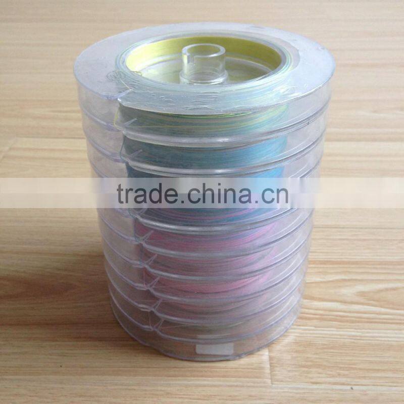 8 strands of pe braided fishing line 12 connected spools