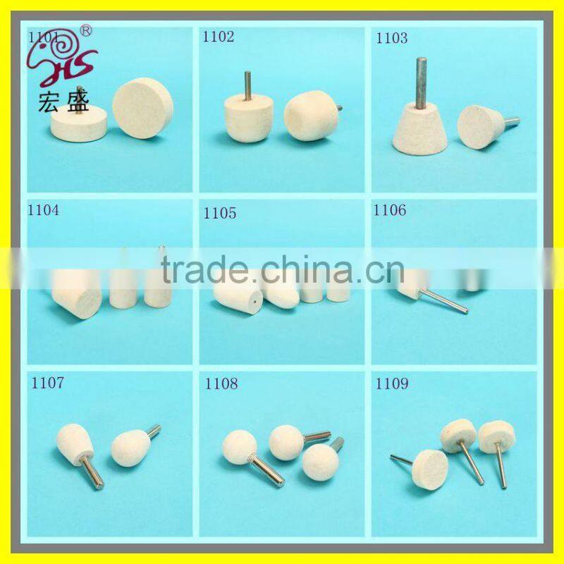 cylinder Wool grinding Felt head/Polishing Disc Manufacturers wholesale