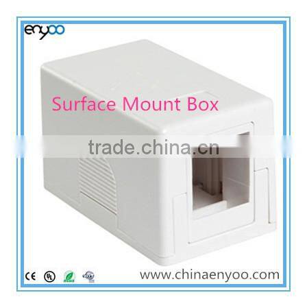 Keystone Surface Mount Box, 1 Port with or without keystone jack
