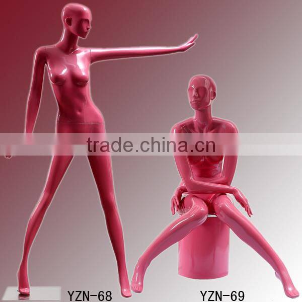 Window display black fashion sexy mannequin headless female