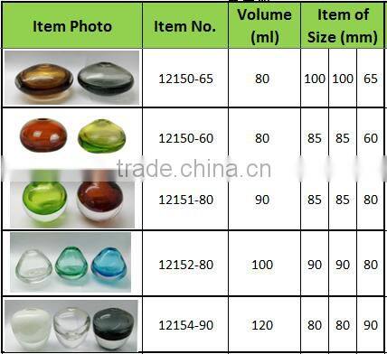 HAND BLOWN GREEN COLOR 30-500ML FRAGRANCES AROMA GLASS DIFFUSER BOTTLE