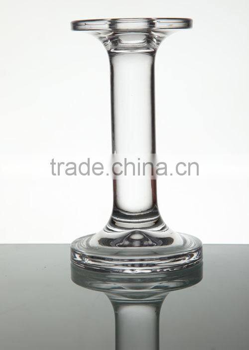 Tall crystal candlestick