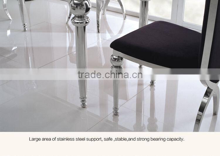 TH319 cheap glass top Dining table and chair sets