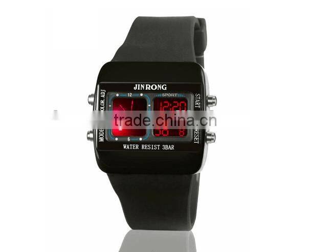 Fashion Business Men Watch, Hot Stylish Mens Watch, Dual Display Wrist Watch With Clock Alarm