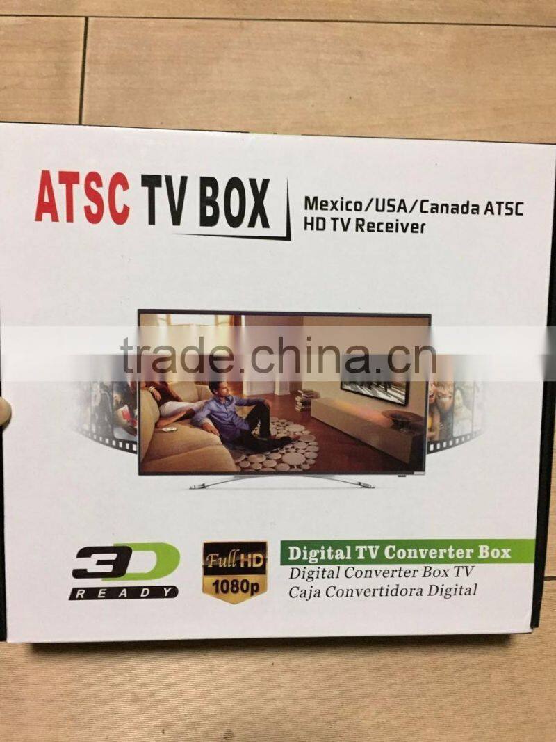 High Definition Android ATSC box Digital TV Converter box Caja Convertidora Digital Atsc HD TV Receiver for Mexico/USA/Canada