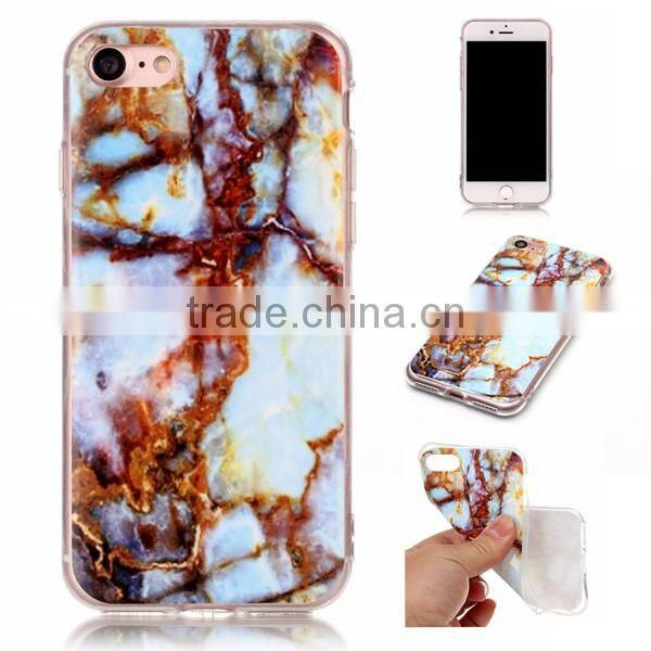 Marble Custom IMD Printing Soft TPU Cell Phone Case For iPhone 7 OEM Accept