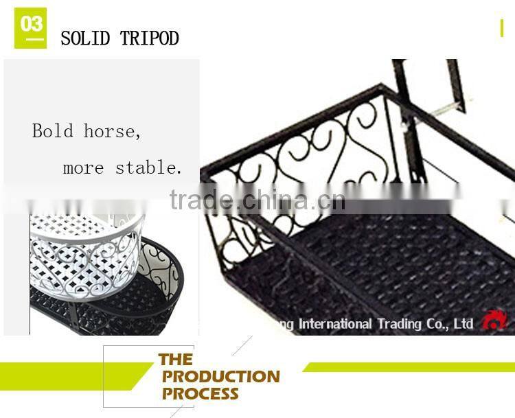 European style wrought iron balcony designs hanging flower basket