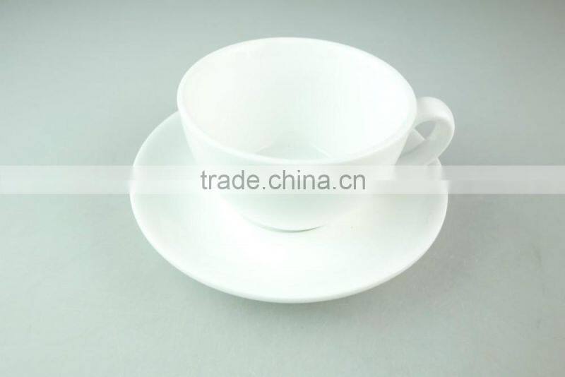 cheap white porcelain coffee tea set tableware cup and saucer