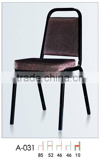 wholesale classic black quality metal stacking dining chair LQ-A031