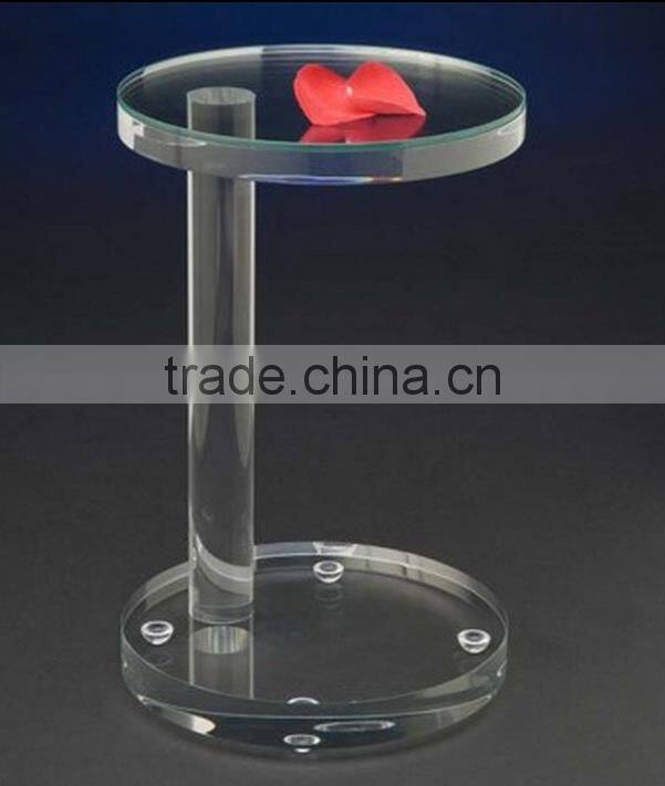 Handmade Transparent Acrylic Round Dining Table In Hot Sale