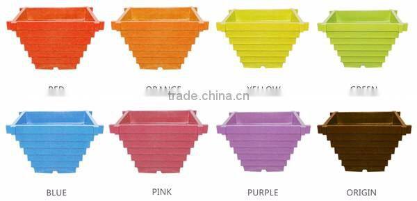 310*210 Biodegradable Colorful Plant Fiber Flower Pot