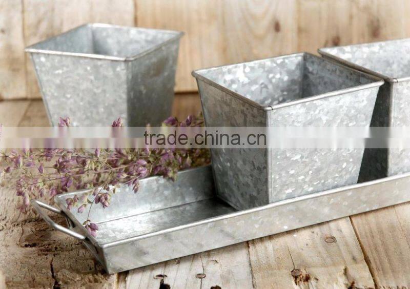 copper diamound shape planters