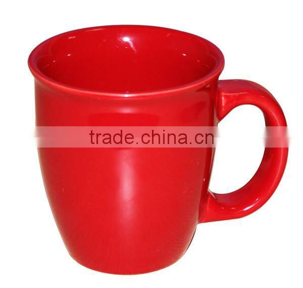 Aboral Ceramic Bullet Cup red nescafe coffee mug