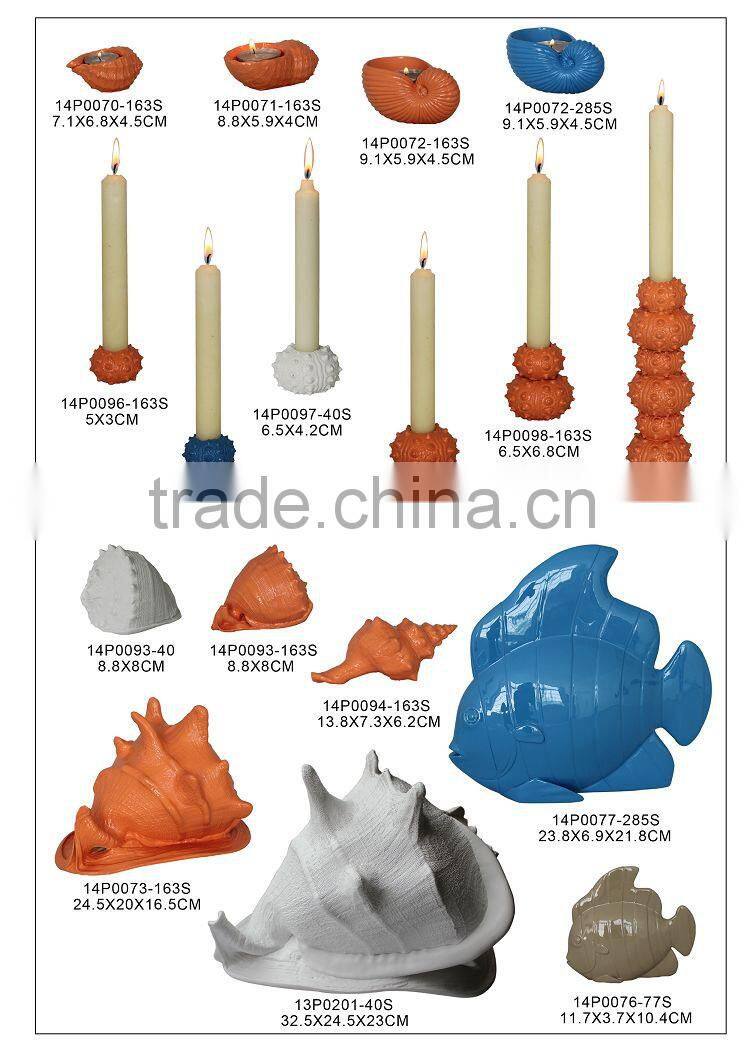 Poly resin blue cute fish Figurine