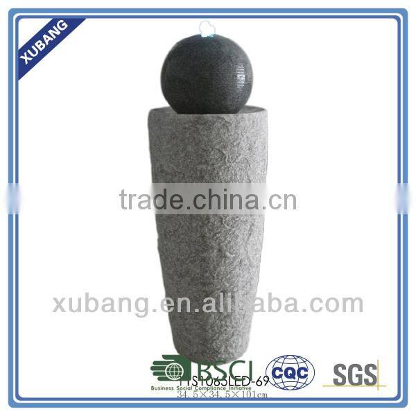 Resin stone garden fountain outdoor water fountain with ball