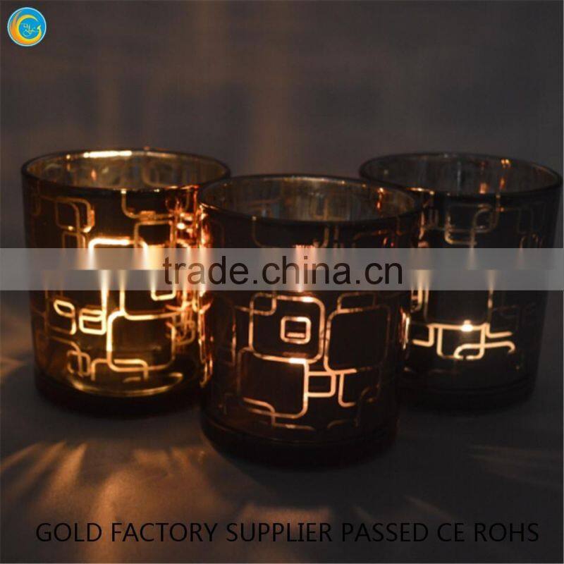 Maze design candle holder glass,candle warmer plug in