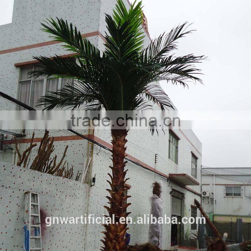 Faux Date Palm Tree Large Outdoor Plant for Landscaping APM013 GNW