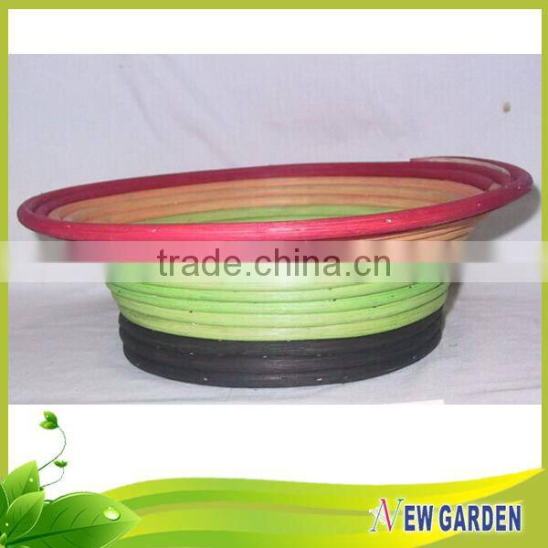 Creditable partner High quality latest design flower basket made of rattan
