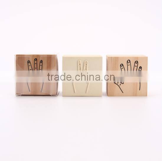 Jumbo Gesture Wooden Stamp