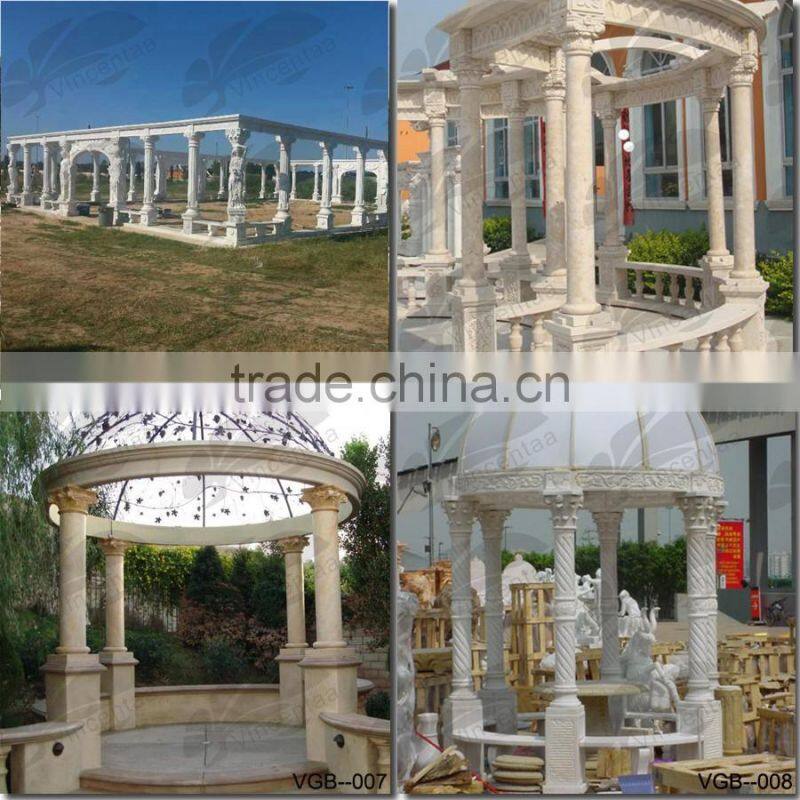 Hot Sale Marble Gazebo for Garden Decoration VGB--001