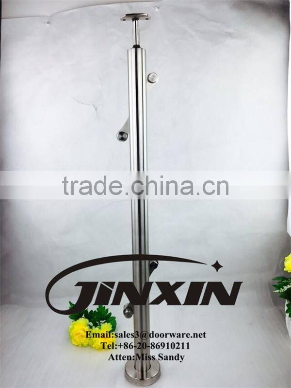 Four Star Hotel Top Balcony Flat Bar Balustrade With Hole