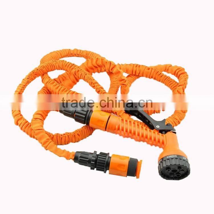 2016 hot sale flexible expanding garden hose with 7 function spray nozzle