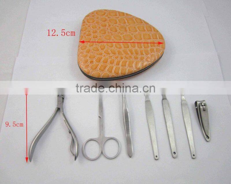 Fashion Style Solid Frame Case Manicure And Pedicure Sets