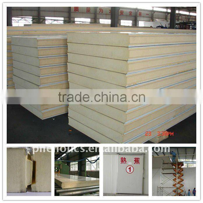insulation PU sandwich panel for frozen food