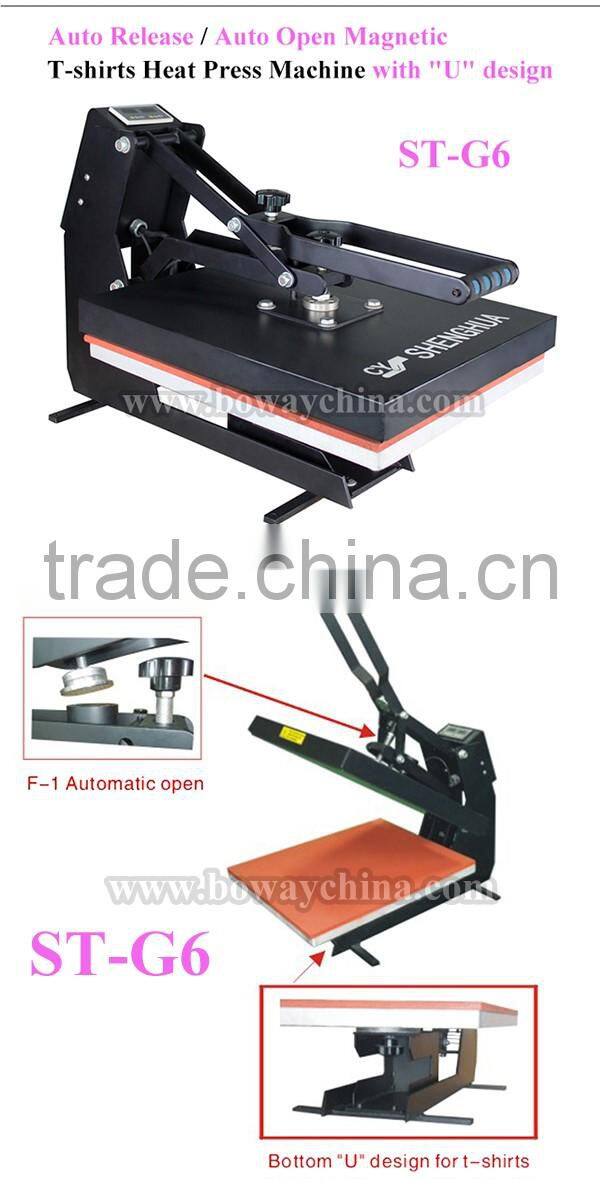 Semi Automatic Magnetic Drawer Garment cloth Heat Press Machine