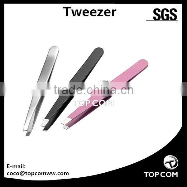 Stainless Steel Slant/Point/Flat Hair Removal EyebrowTweezer Makeup Tool