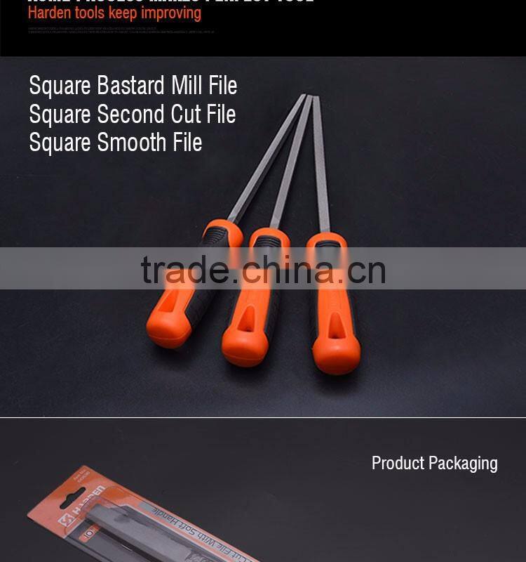 Professional 10" T12 Steel Square Smooth File With Soft Handle