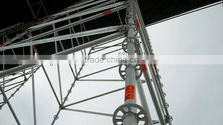 Ringlock scaffolding accessory diagonal brace cast steel head