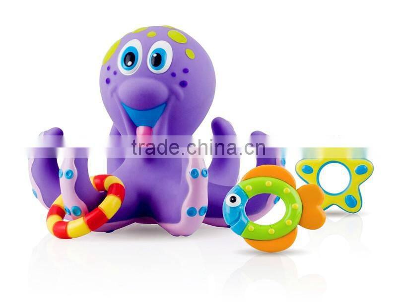 New Design Cheap baby bath toy with Floating Animals /bath Toy Organizer anima Set From ICTI Dongguan OEM&ODM Manufacturer