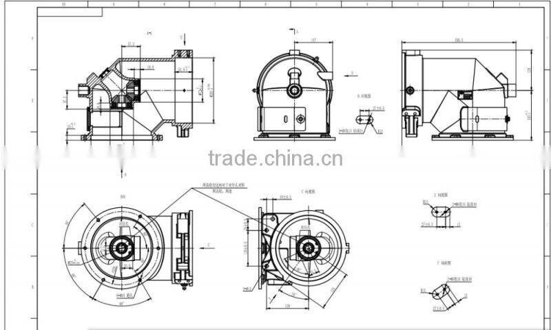 QT450-10 vertical to horizontal gearbox