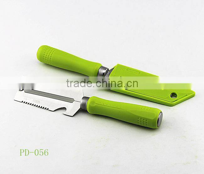 Best quality stainless steel vegetable peeler with cover PD-055