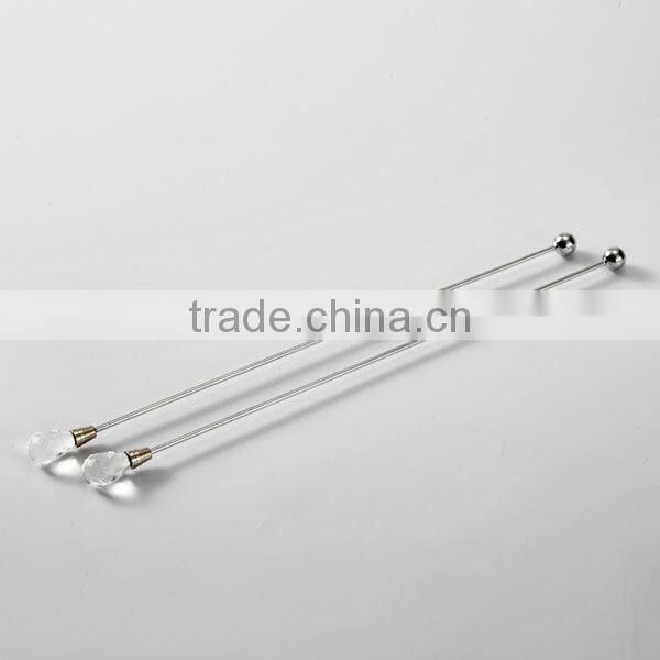 Hot Sale Crystal Coffee Stirrer Stainless Steel Coffee Whisk Coffee Frother Stirrer